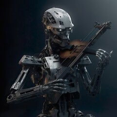 AI robot with instrument