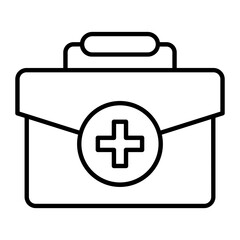 Obraz premium Medical Bag Thin Line Icon