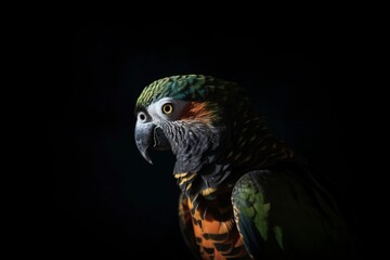 Obraz premium illustration, exotic parrot, ai generative.