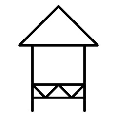 House on stilts icon