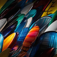 MOZANI STUDIO
REPEATING SEAMLESS TEXTURE
Futuristic Materials
Glossy Surf Boards 