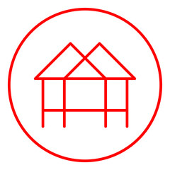 House on stilts icon