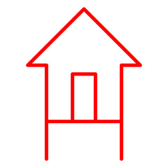 House on stilts icon