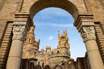  Colomares castle in Benalmadena, dedicated of Christopher Columbus - Spain