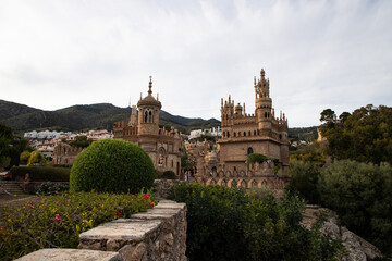 Fototapeta na wymiar Colomares castle in Benalmadena, dedicated of Christopher Columbus - Spain