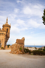  Colomares castle in Benalmadena, dedicated of Christopher Columbus - Spain