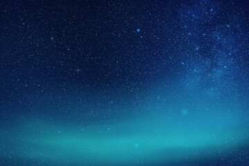 Milky Way and blue nebula. Night starry sky. Foggy vector background - 597307040