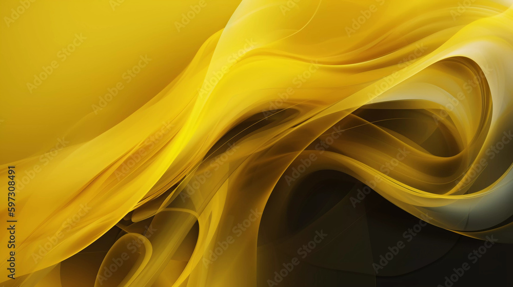 Wall mural abstract yellow background