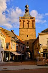 Fototapeta premium Culemborg, The Netherlands, April 25, 2023; City gate in the fortified town of Culemborg in the province of Gelderland in the Netherlands.