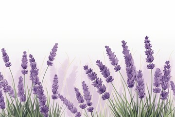 The illustration of lavender, AI contents by Midjourney