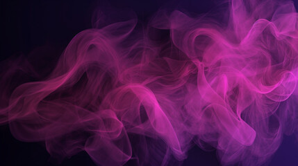Obraz premium Misty Swirls of Pink, Magenta, and Purple on Dark Hazy Surface Generative AI