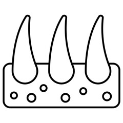 A unique design icon of follicle 