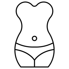 Premium download icon of slim waist