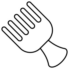 Premium download icon of detangling comb