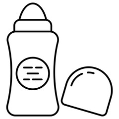 A unique design icon of body spray 