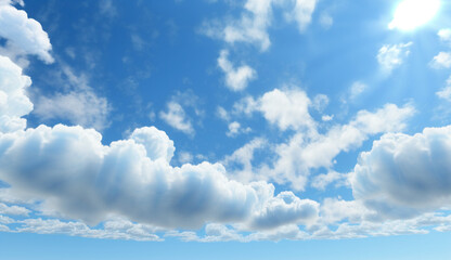 Obraz premium Sky blue with a smooth and flowing texture Generative AI