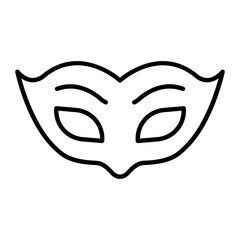 Mask Thin Line Icon