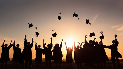 Graduation College School Degree Successful Concept, generative ai