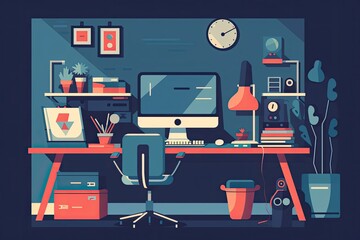 illustration of a computer. generative ai