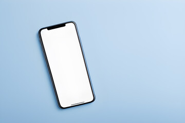 Blank mobile screen mockup image
