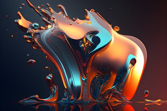 Modern Abstract background theme lava