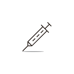 spuit shadow medical drugs symbol vector