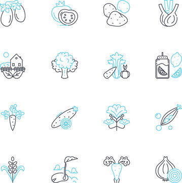 Edibles linear icons set. Brownies, Gummies, Chocolate, Cookies, Truffles, Lollipops, Candies line vector and concept signs. Caramels,Mints,Tinctures outline illustrations