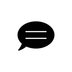 Chat icon vector. Chat Icon in trendy flat style isolated. Speech bubble symbol for web design