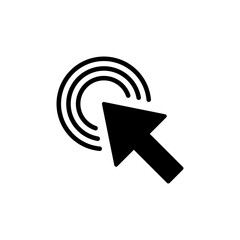 Click icon vector. cursor icon vector. pointer sign