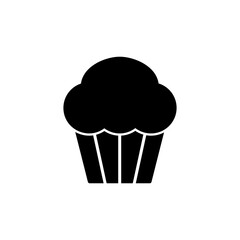 Cup cake icon vector. cake icon. bakery. muffin
