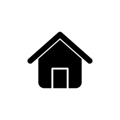 Home icon vector. House vector icon