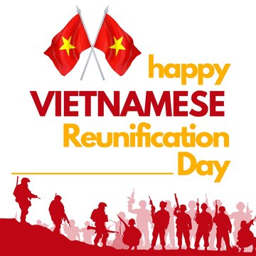 Premium Vector | Vietnam's reunification day 30 april background design