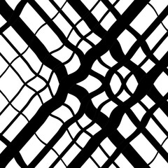 Black pattern cross style