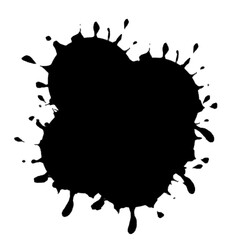 Splashes of ink spread out