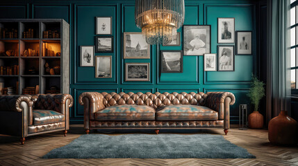 French Style Modern Interior Design. Generative AI