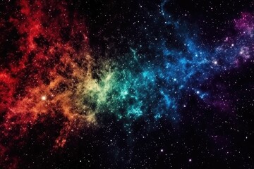vibrant and dazzling galaxy with a multitude of stars. Generative AI