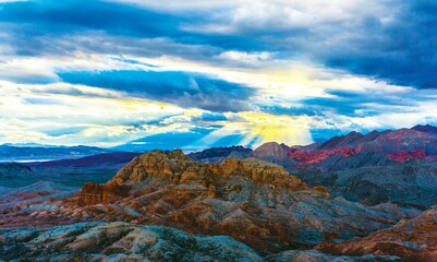 Fototapeta na wymiar Landscape of Lake Mead Recreational, Nevada