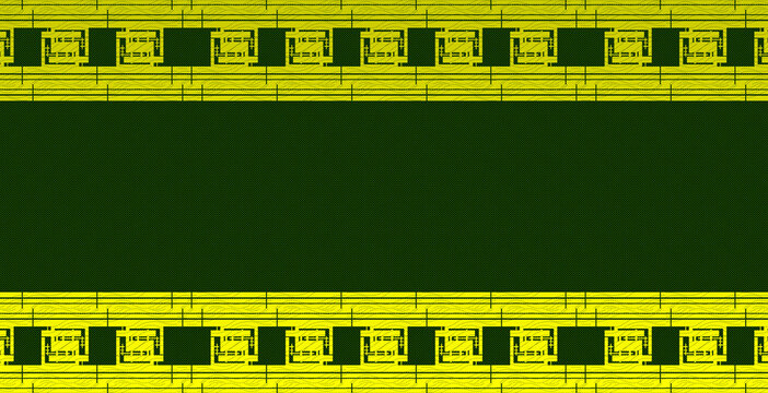 Green Background With Luxury Gold Border 