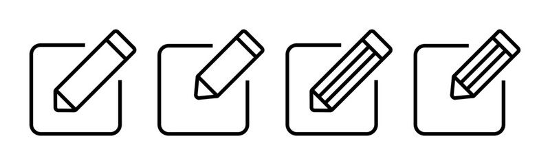 Edit icon vector illustration. edit document sign and symbol. edit text icon. pencil. sign up