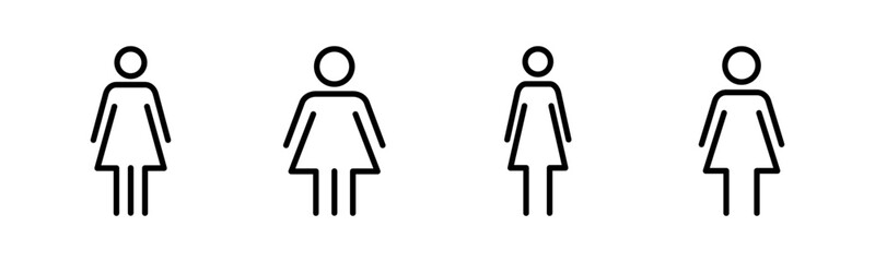 Female icon vector illustration. woman sign and symbol