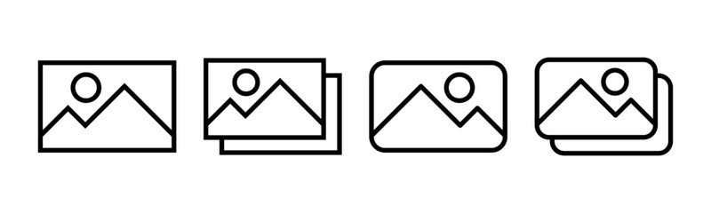 Picture icon vector illustration. photo gallery sign and symbol. image icon