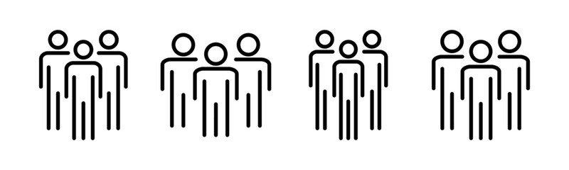 People icon vector illustration. person sign and symbol. User Icon vector