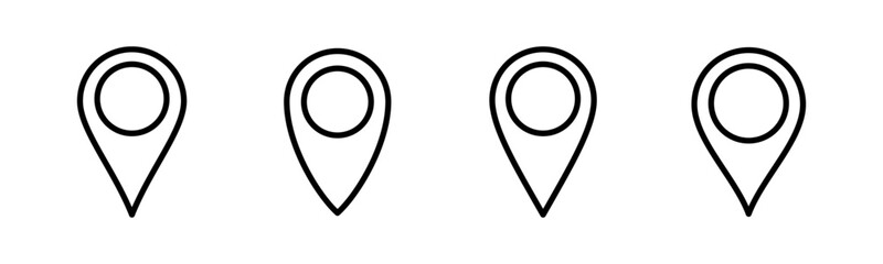 Pin icon vector illustration. Location sign and symbol. destination icon. map pin