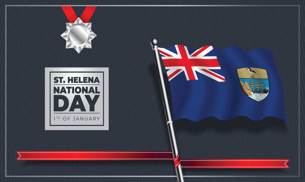 ST. Kitts Nevis National Day, Vector Template Design