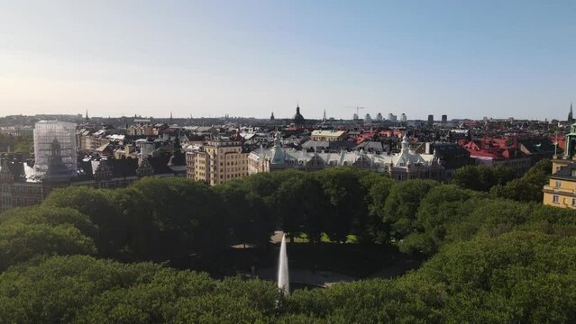 Karlaplan, central Stockholm, apartment buildings