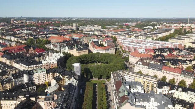 Karlaplan, central Stockholm, apartment buildings