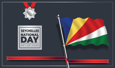 Seychelles National Day, Vector Template Design