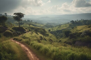 Landscape of Republic of Congo. Generative AI