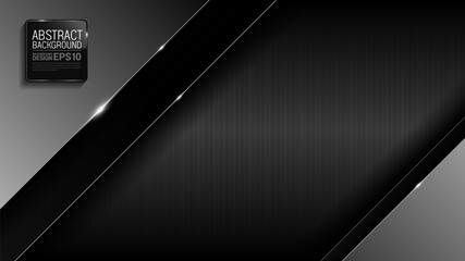 modern black background oblique lines, dark with carbon fiber texture, luxury abstract presentation, shadow gradients for banner, flyer cover layout, website template design 