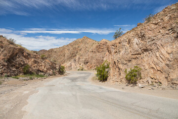 Road through Lake Mead National Recreation Area